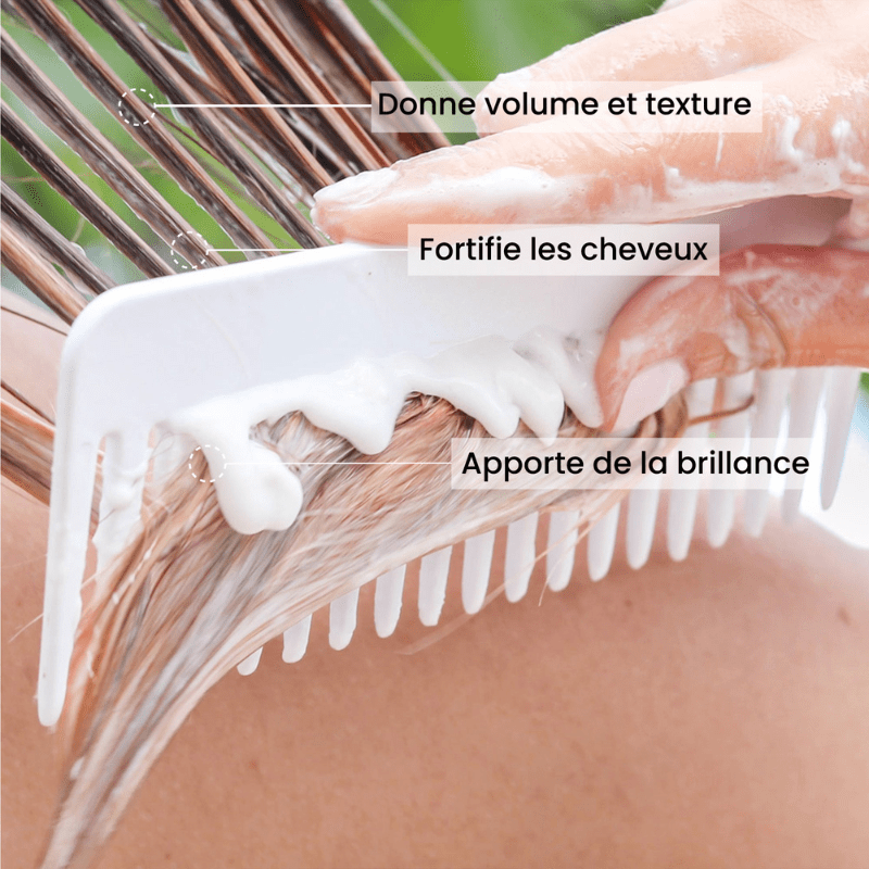 Masque Cheveux 3-en-1 Fortifiant et démêlant au Romarin Bio - Pulpe de Vie